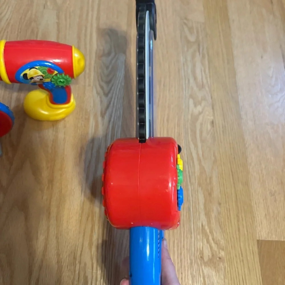 Disney Mickey Mouse Clubhouse Gear Go ‘N Chainsaw Saw Screwdriver Rare Set